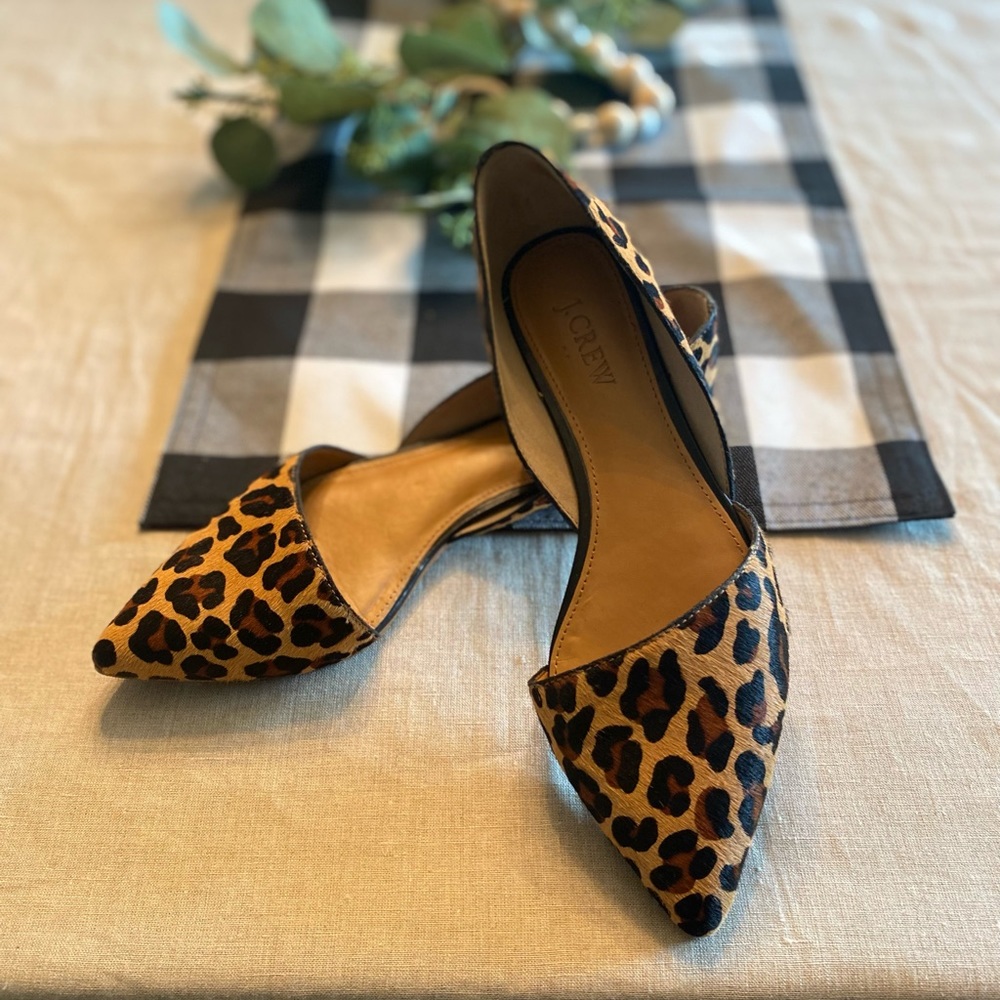 J. Crew Leopard Flats.